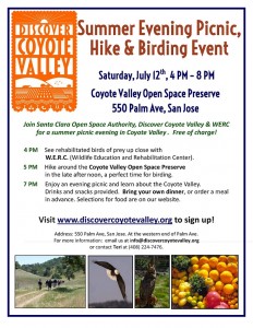 July 12 Coyote Valley Picnic Flyer